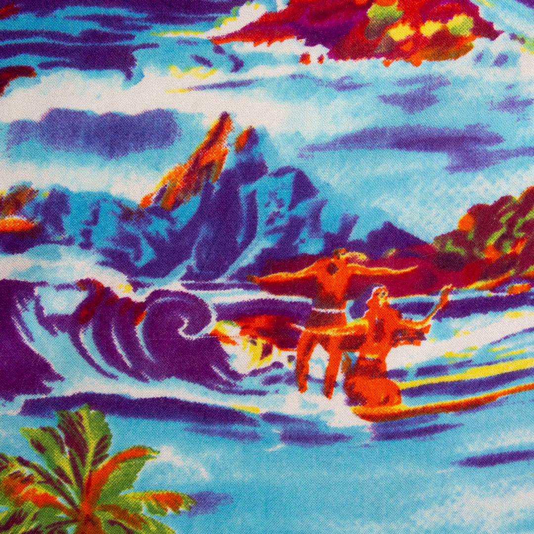 Camisa hawaiana azul (L) Super Massive