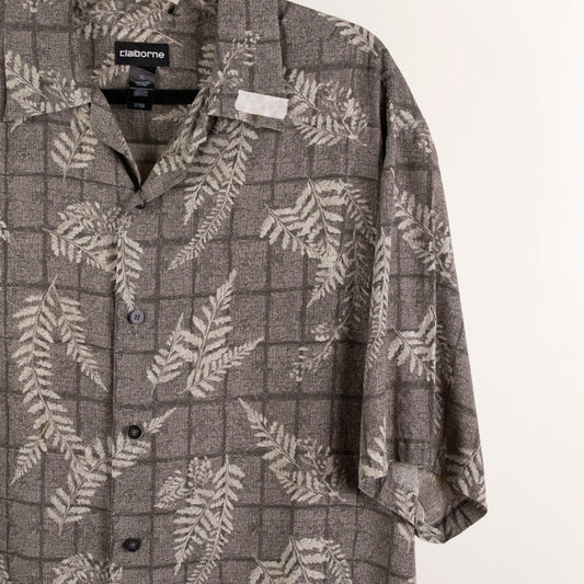 Camisa hawaiana gris (XL) Claiborne