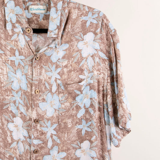 Camisa hawaiana cafe (L) Caribbean