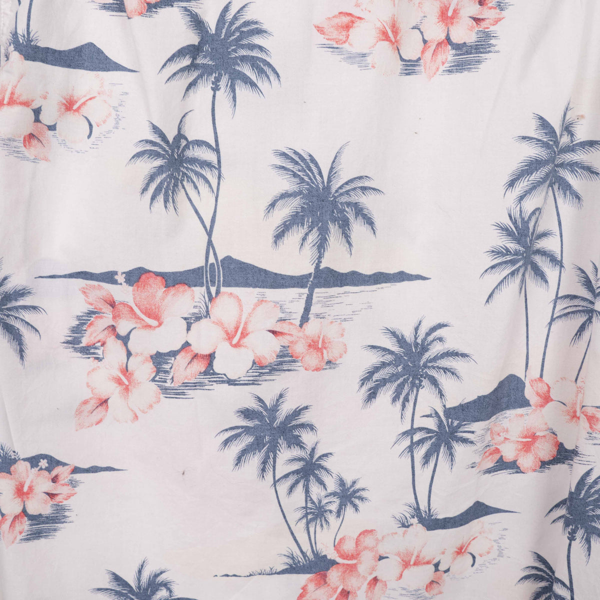 Camisa hawaiana blanca (M) American eagle