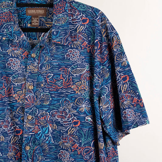 Camisa hawaiana azul (XL) Cooke Street