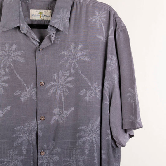 Camisa hawaiana gris (XL) Island Shores
