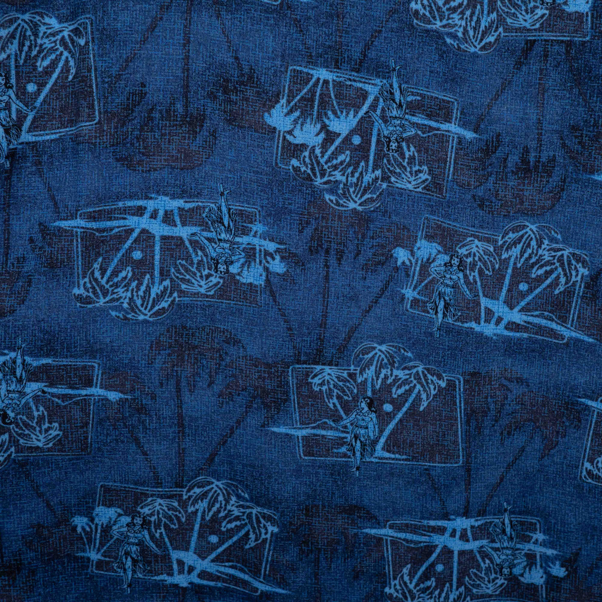 Camisa hawaiana azul (L) George