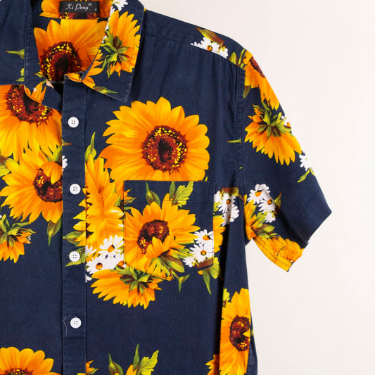 Camisa hawaiana azul (S) Xi Deng