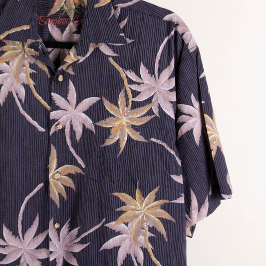 Camisa hawaiana negro (XL) Bamboo Cay