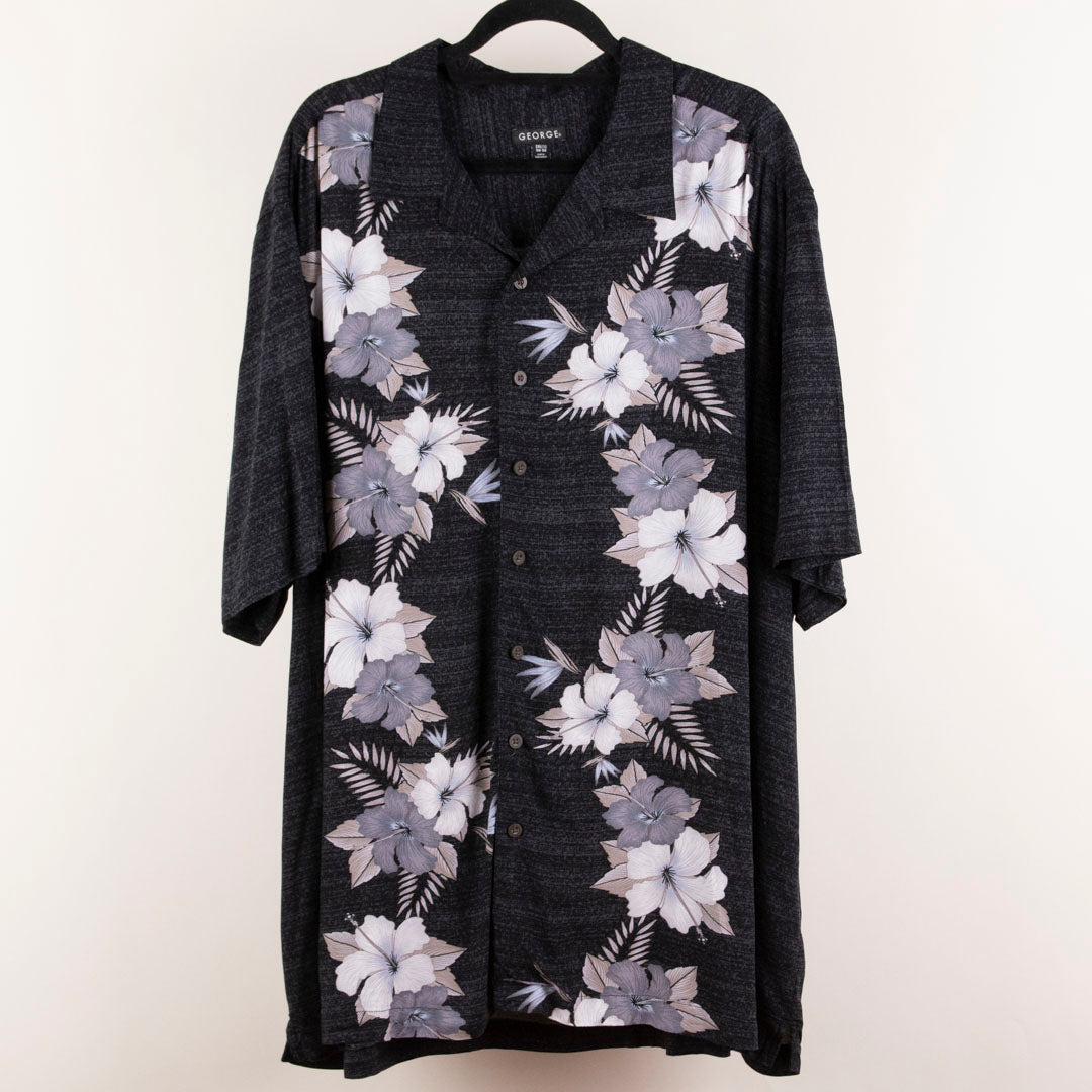 Camisa hawaiana negro (2XL) George