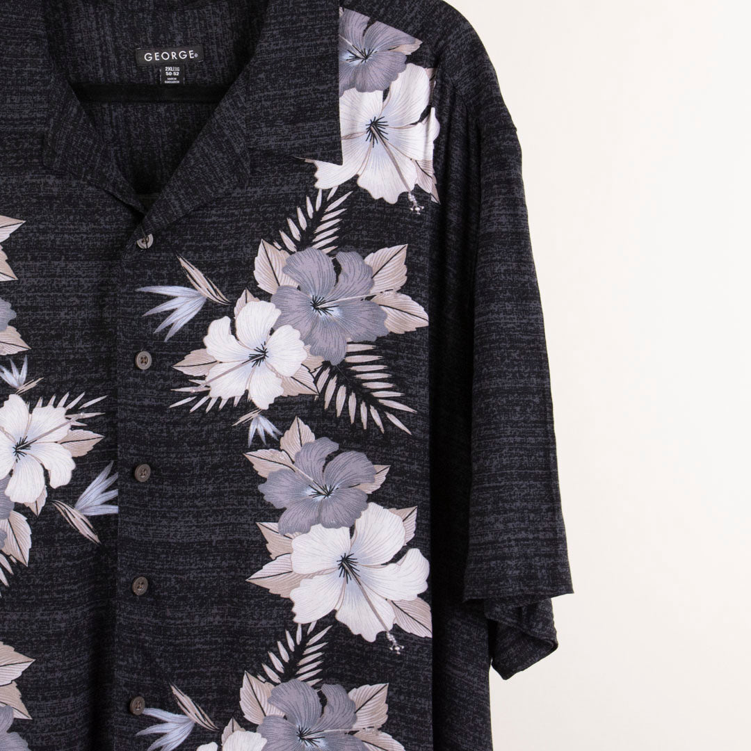 Camisa hawaiana negro (2XL) George