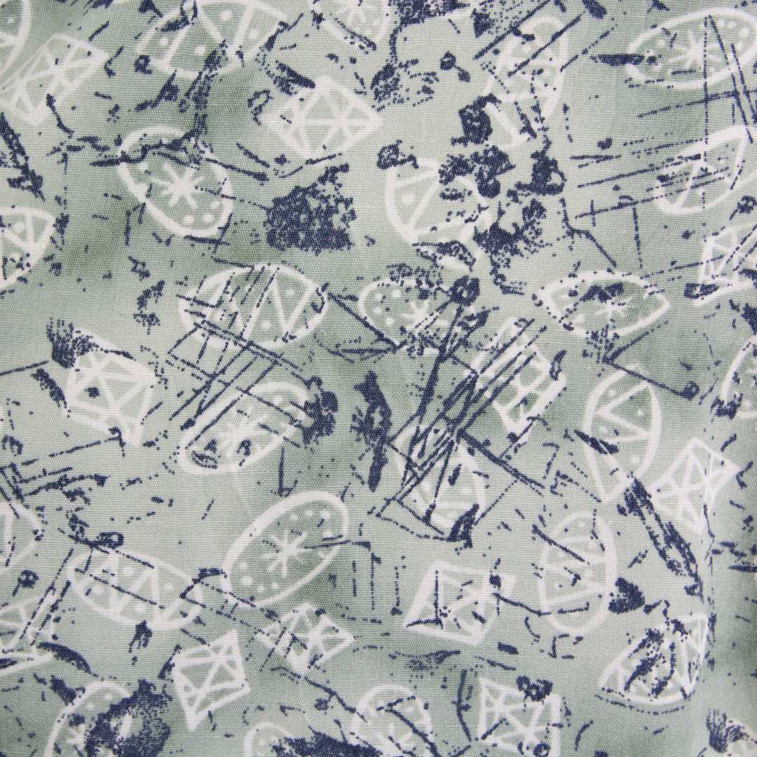 Camisa estampada verde (XL) Claiborne