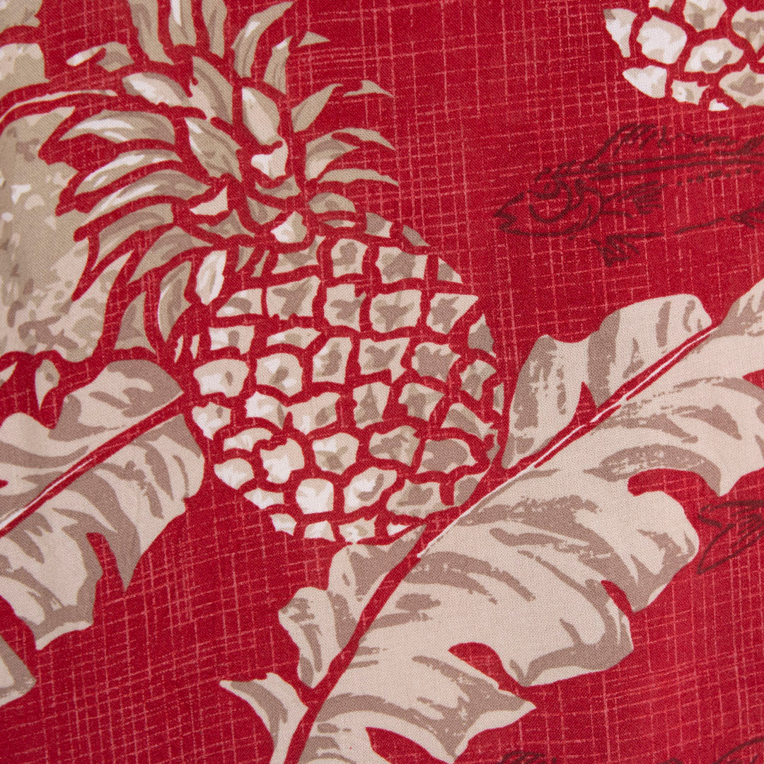 Camisa hawaiana rojo (M) Campia