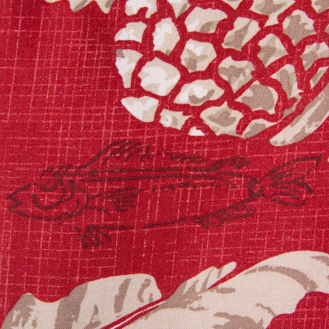 Camisa hawaiana rojo (M) Campia