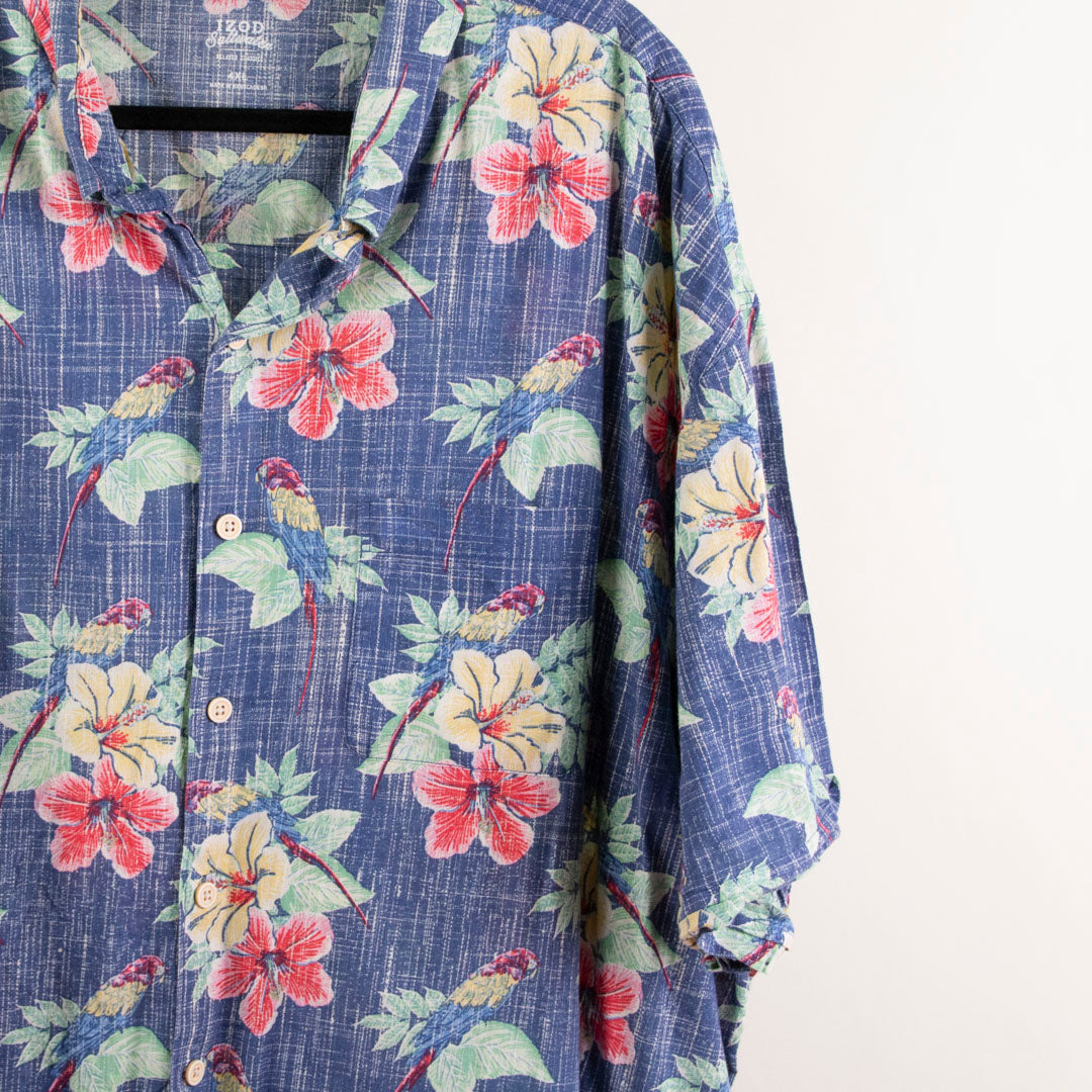 Camisa hawaiana azul (4XL) IZOD