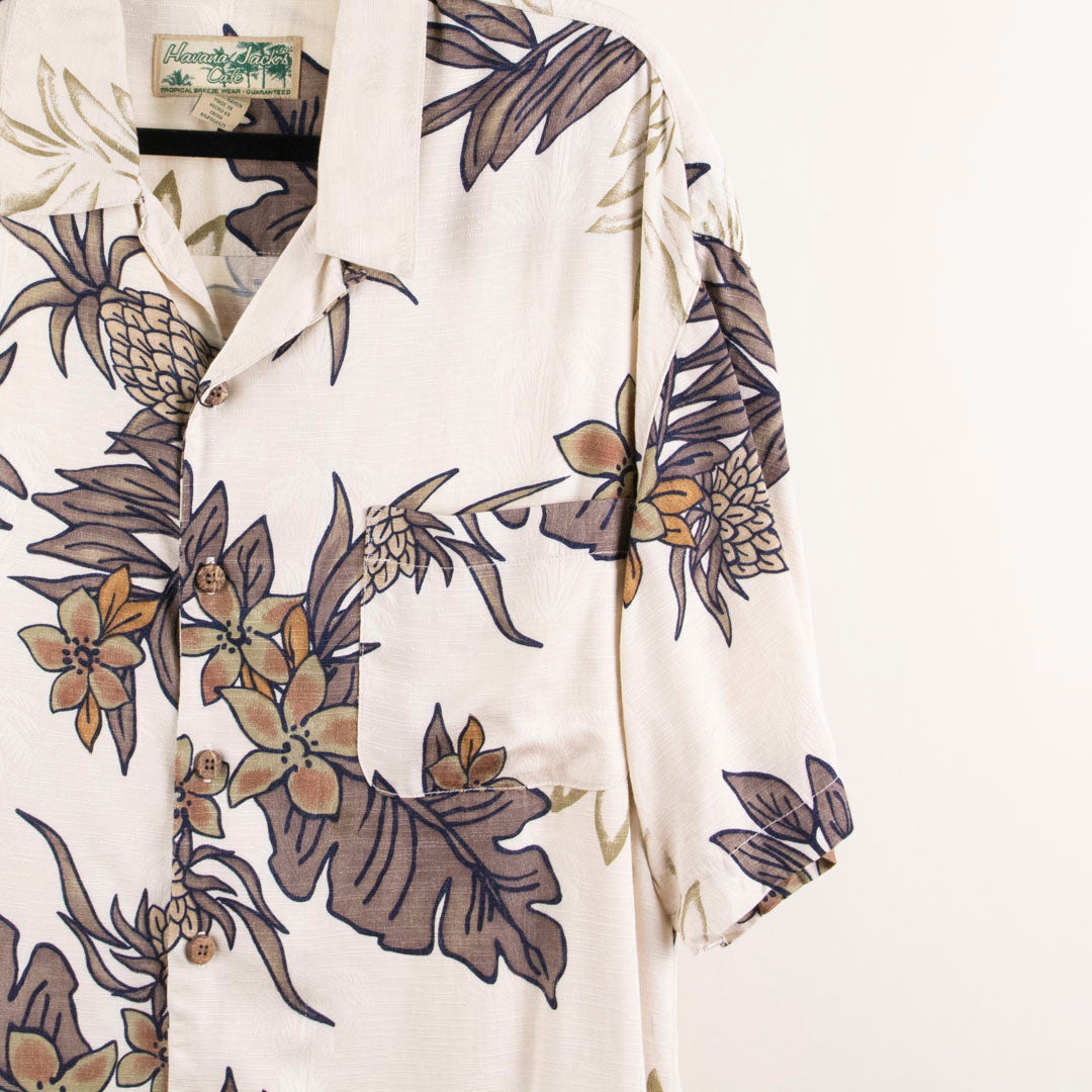 Camisa hawaiana beige (XL) Havana Jack´s Cafe