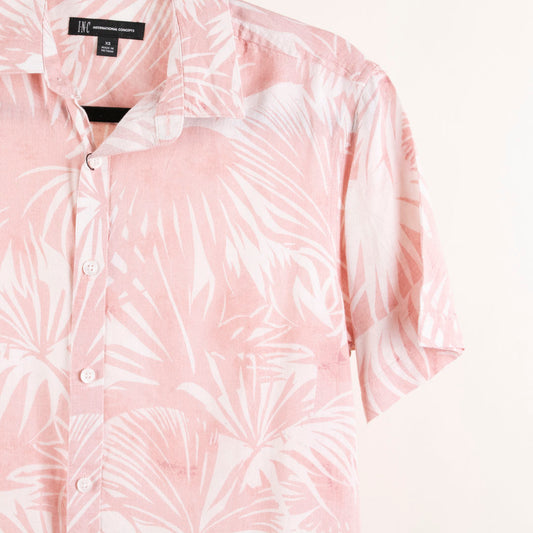 Camisa hawaiana rosa (XS) International concepts