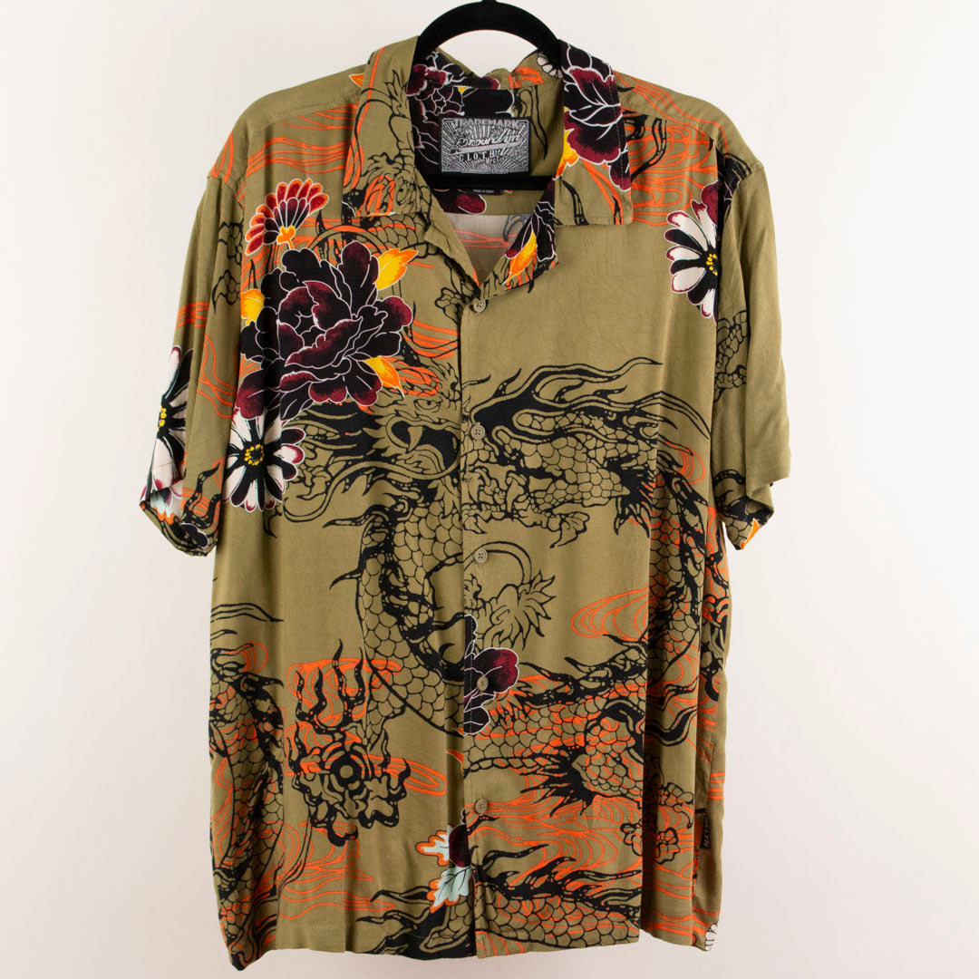 Camisa hawaiana verde (L) Brooklyn Cloth
