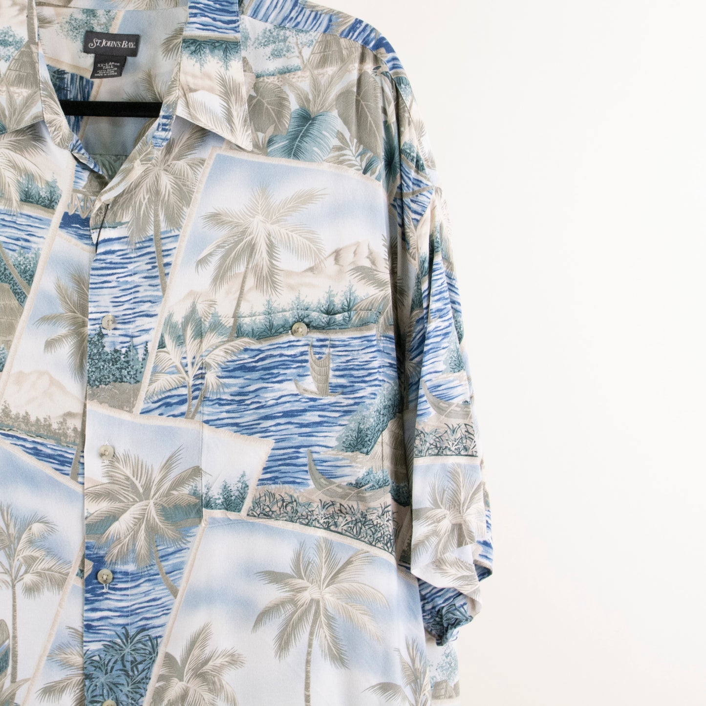 Camisa hawaiana azul (2ZL) St. John´s Bay