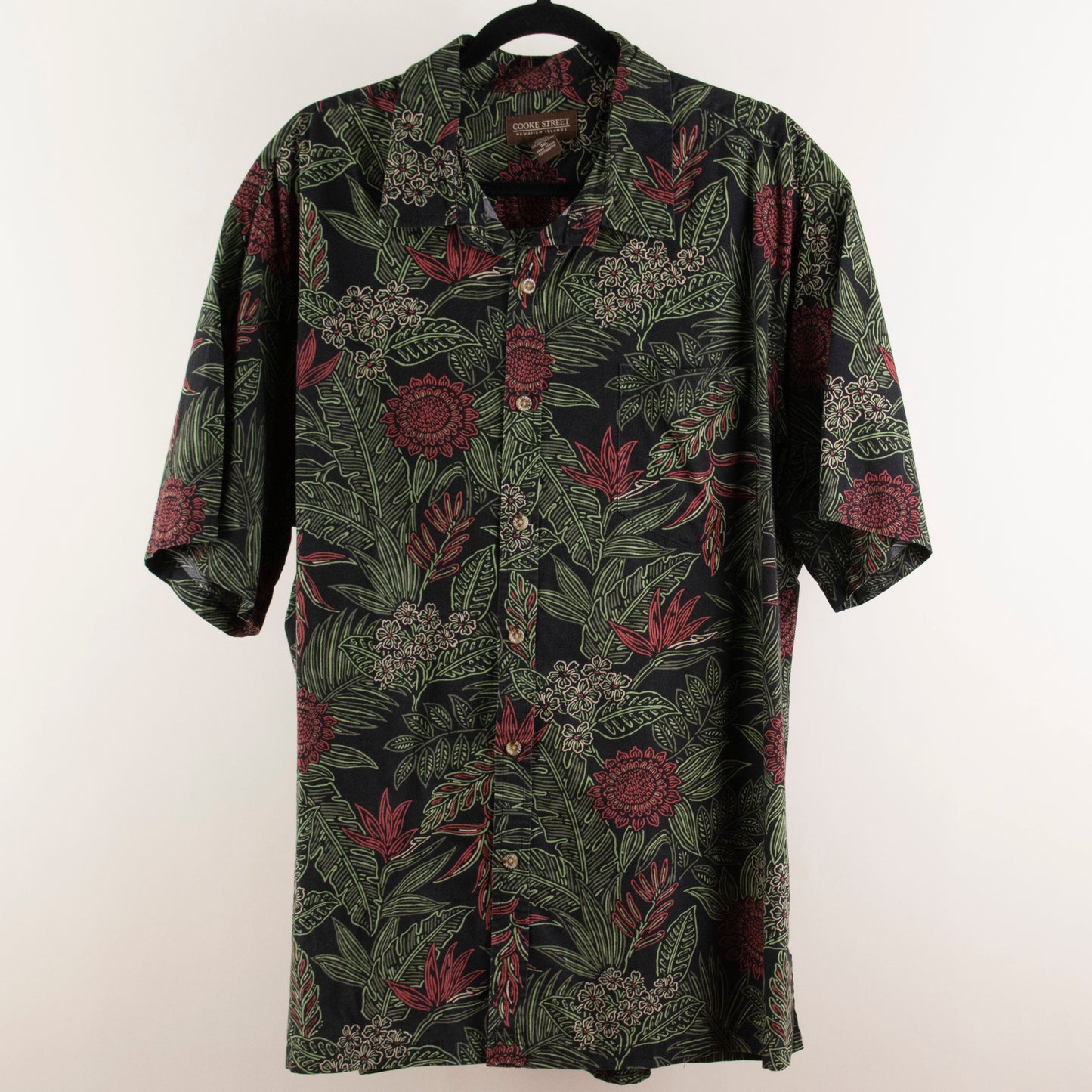 Camisa estampada negro (2XL) Cooke Street