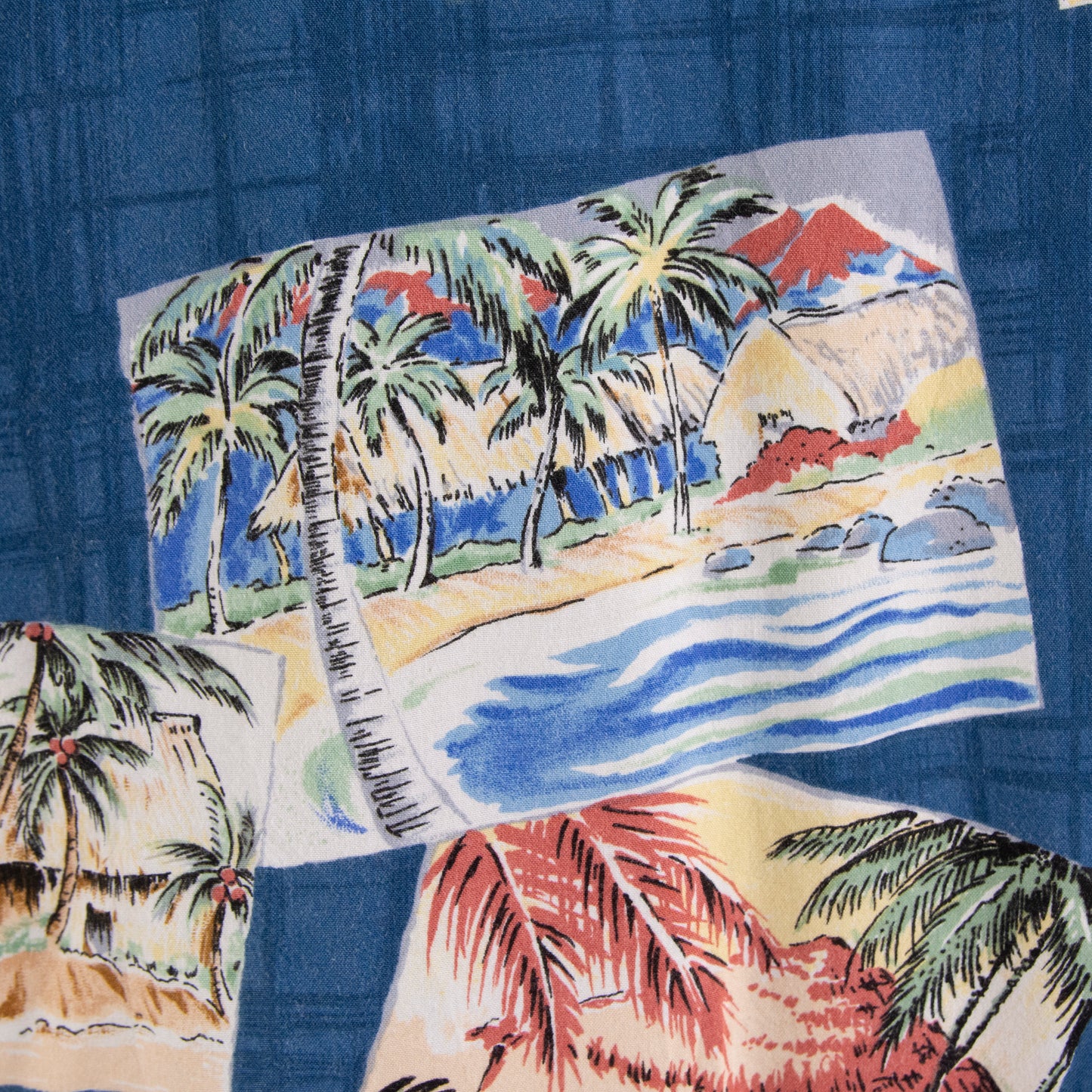 Camisa hawaiana azul (XL) Silver Edition
