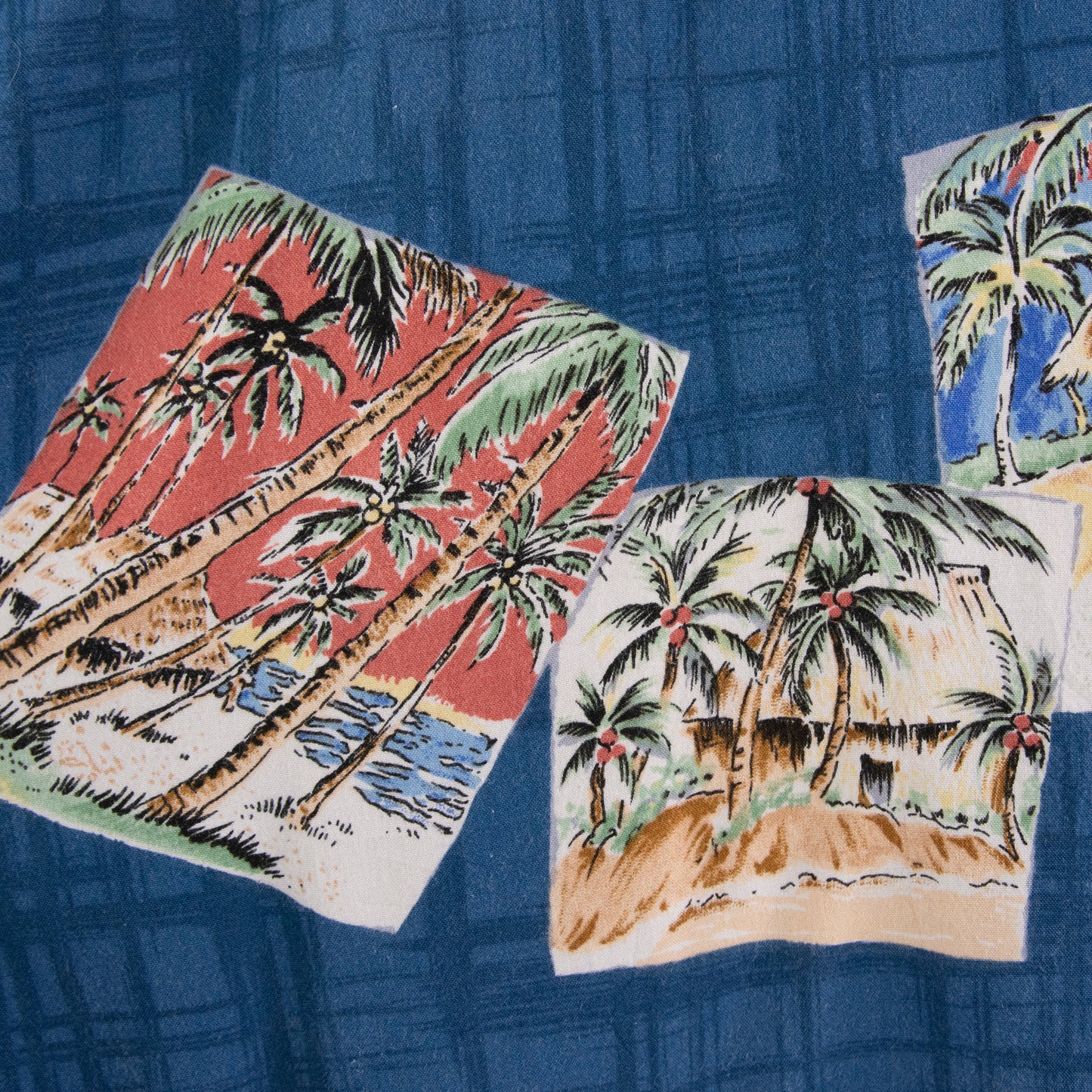 Camisa hawaiana azul (XL) Silver Edition