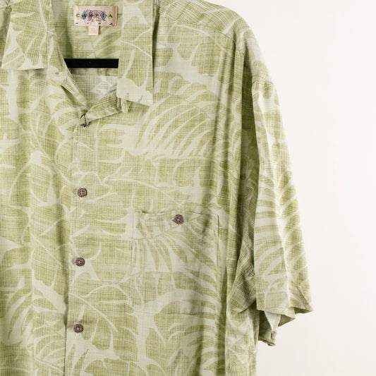 Camisa hawaiana verde (XL) Campia
