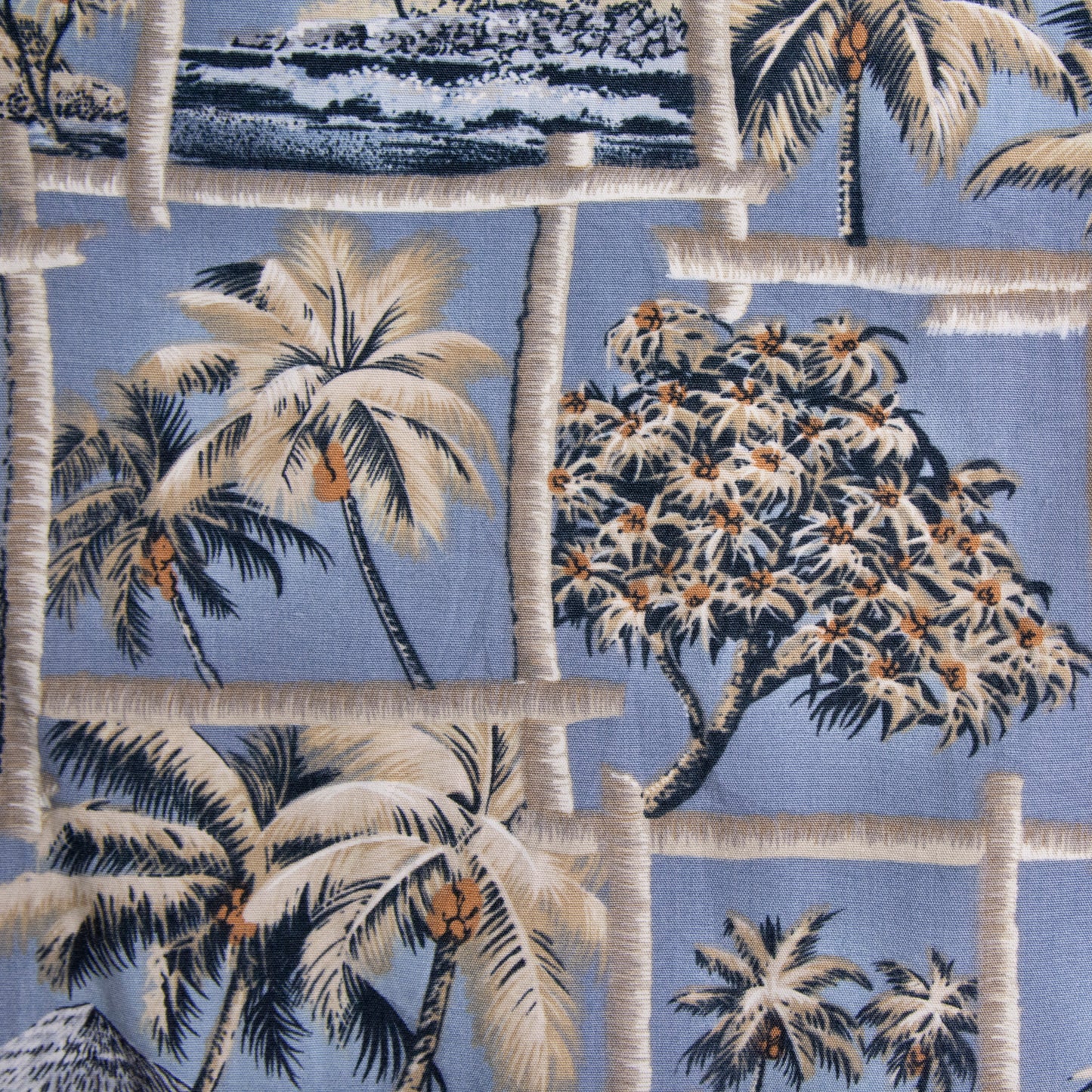 Camisa hawaiana azul (L) Campia