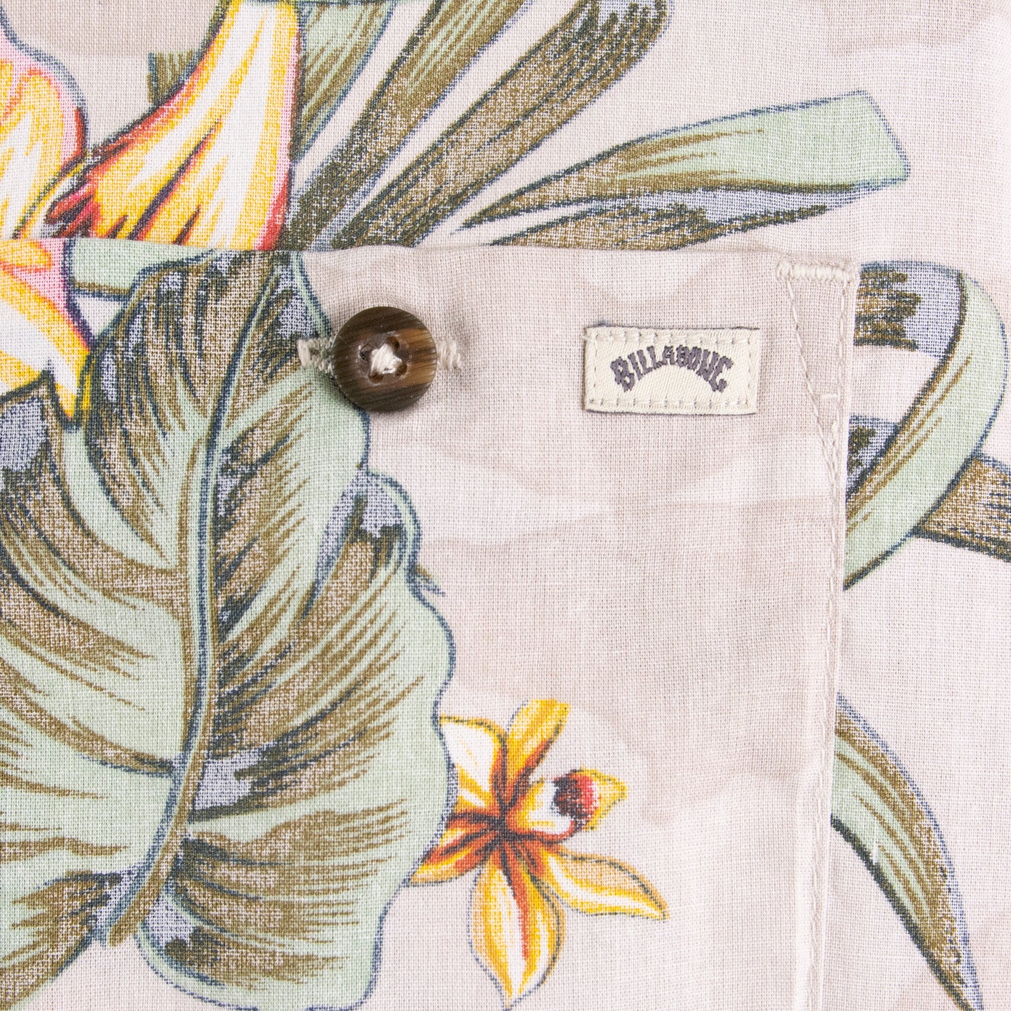 Camisa hawaiana beige (M) Billabong