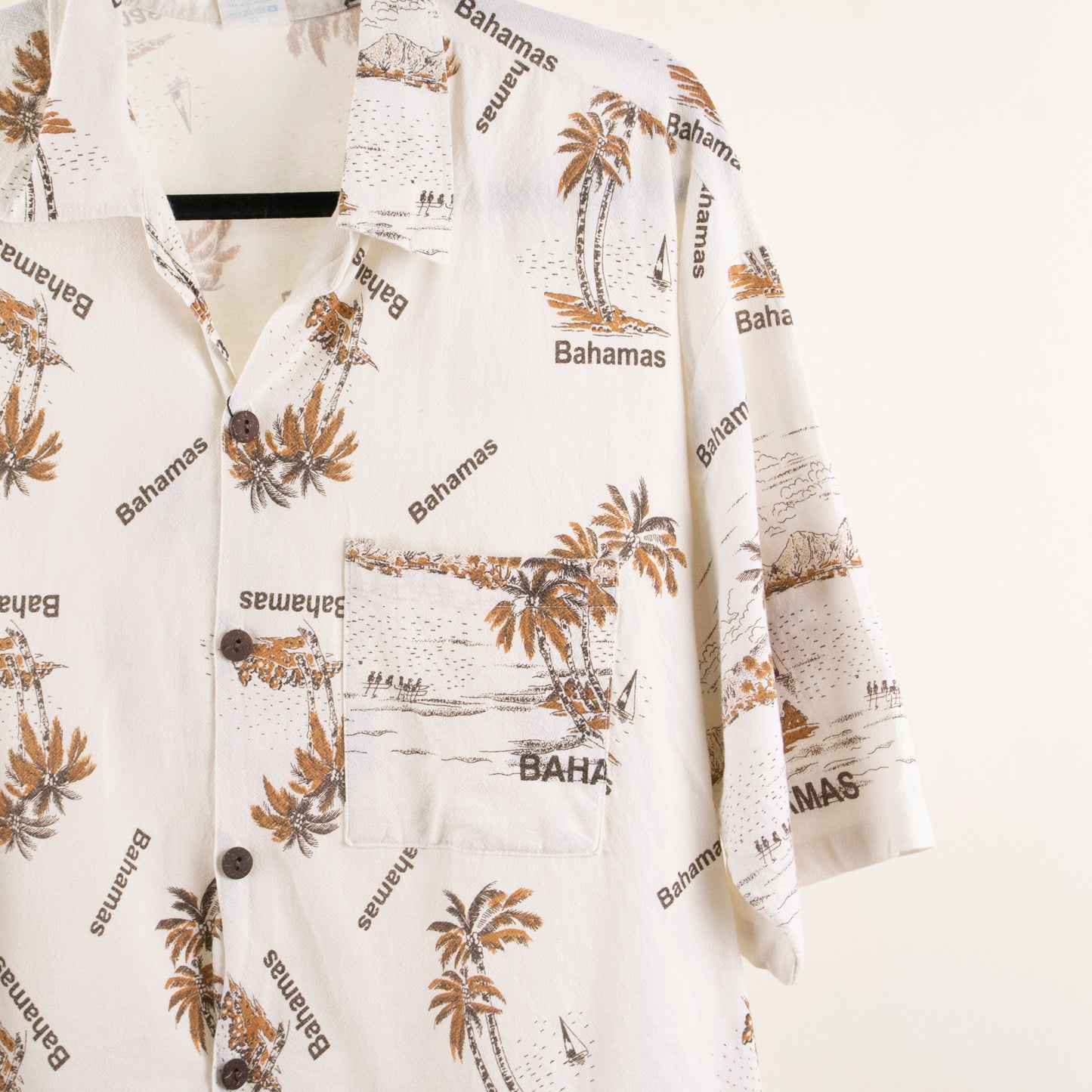 Camisa hawaiana blanco (3XL) COJ APPARELS