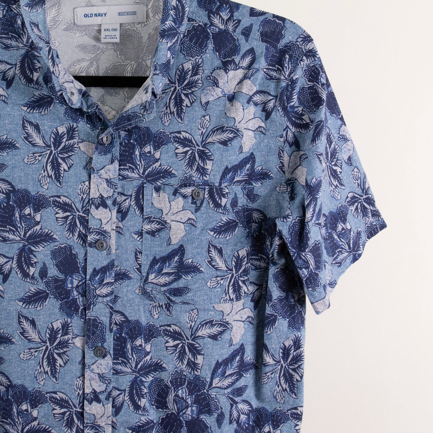 Camisa hawaiana azul (2XL) Old Navy