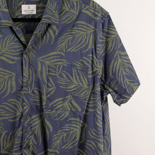 Camisa hawaiana azul (XL) Mutual Weave