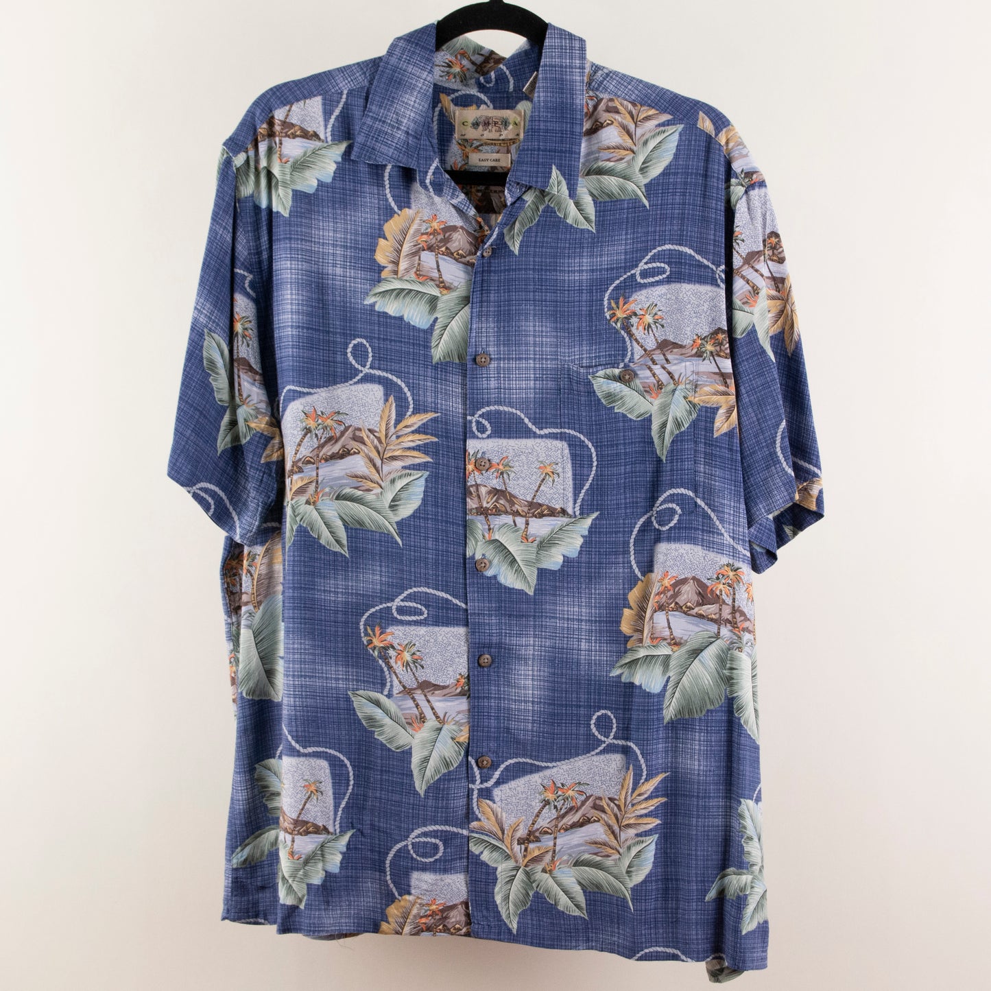 Camisa hawaiana azul (L) Campia