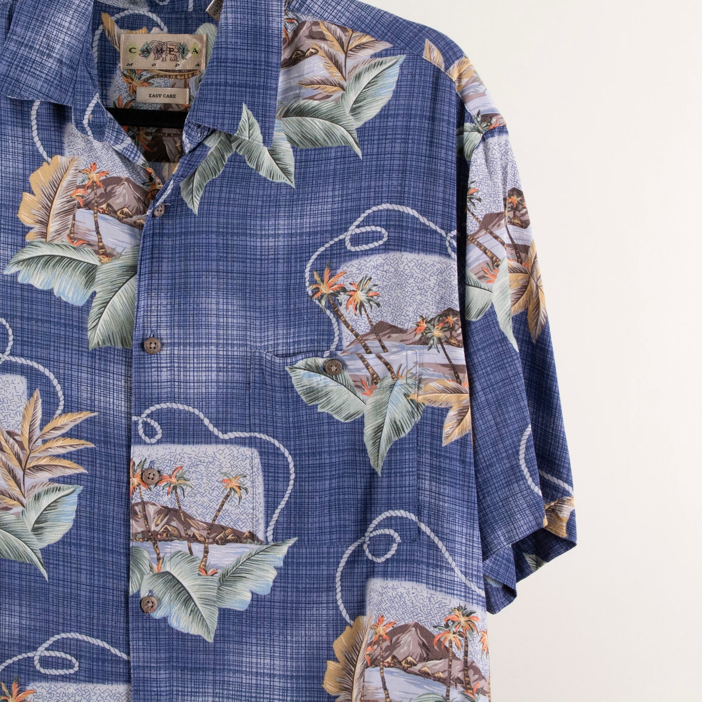 Camisa hawaiana azul (L) Campia