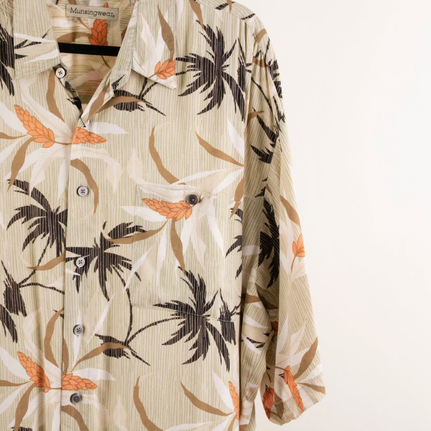Camisa hawaiana beige (3XL) Munsingwear