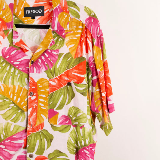 Camisa hawaiana multicolor (L) Fresco lab