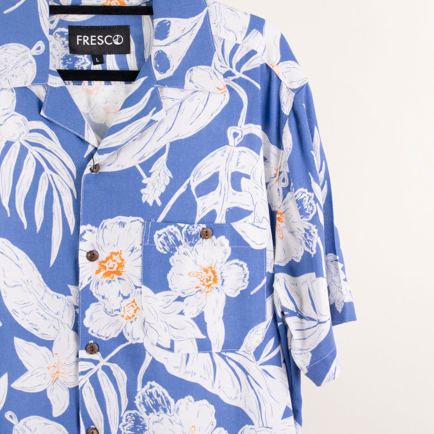 Camisa hawaiana azul (L) Fresco lab