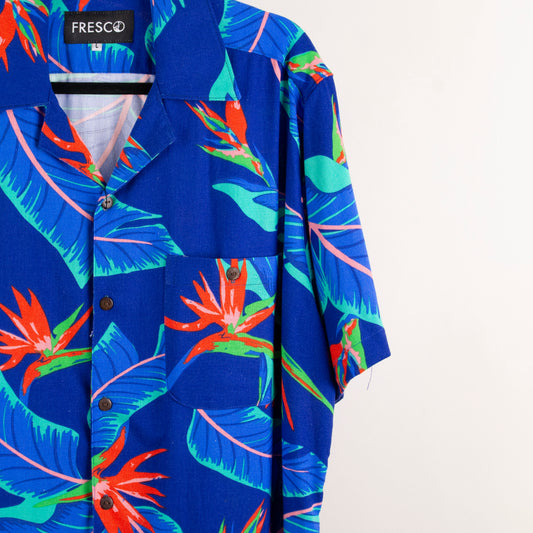 Camisa hawaiana azul (L) Fresco lab