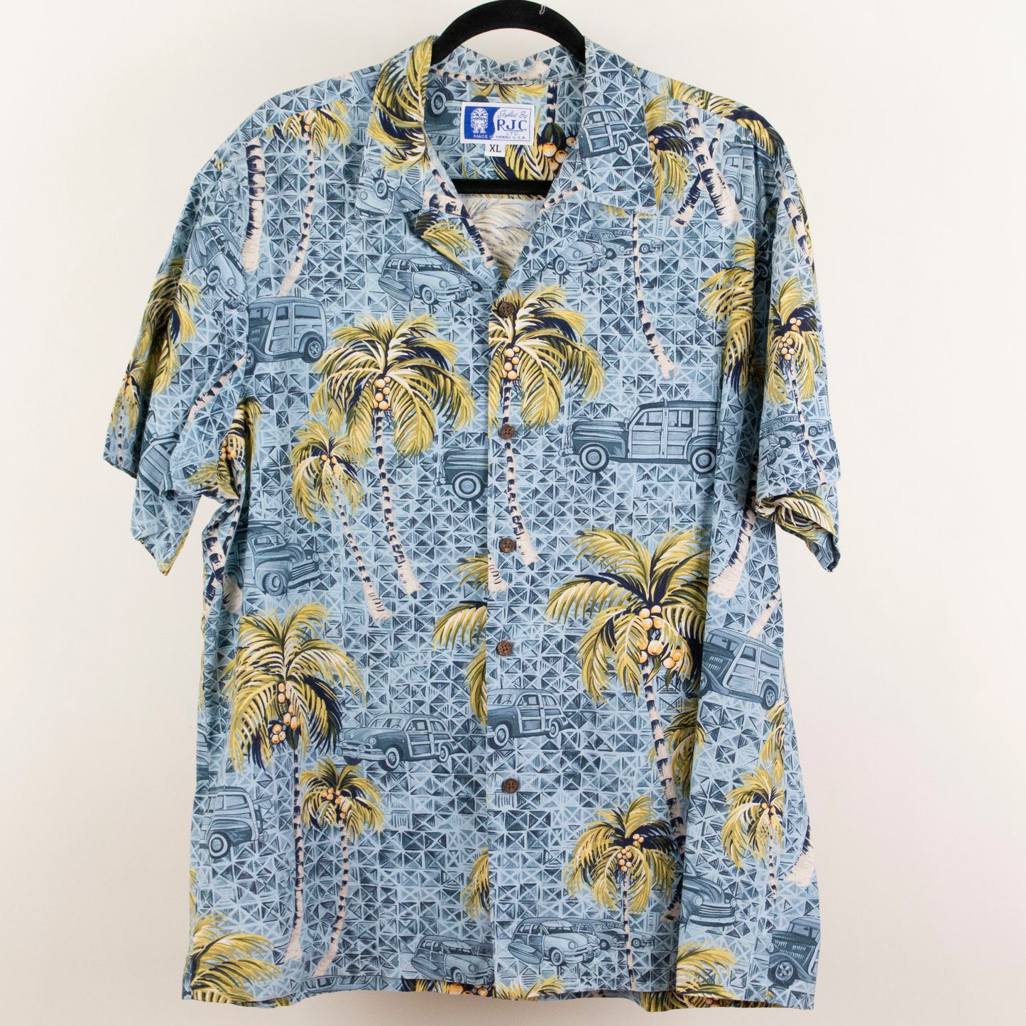 Camisa hawaiana azul (XL) RJC