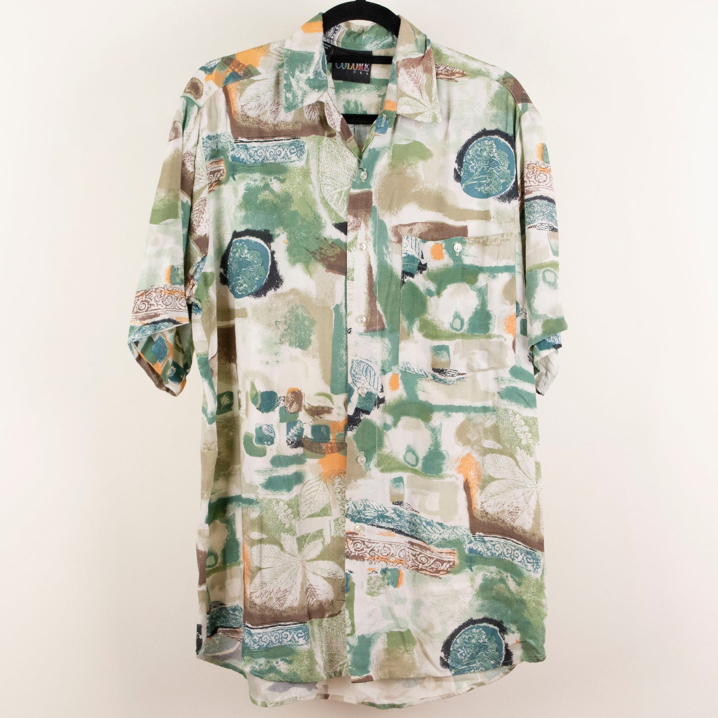 Camisa estampada beige (M) Colore