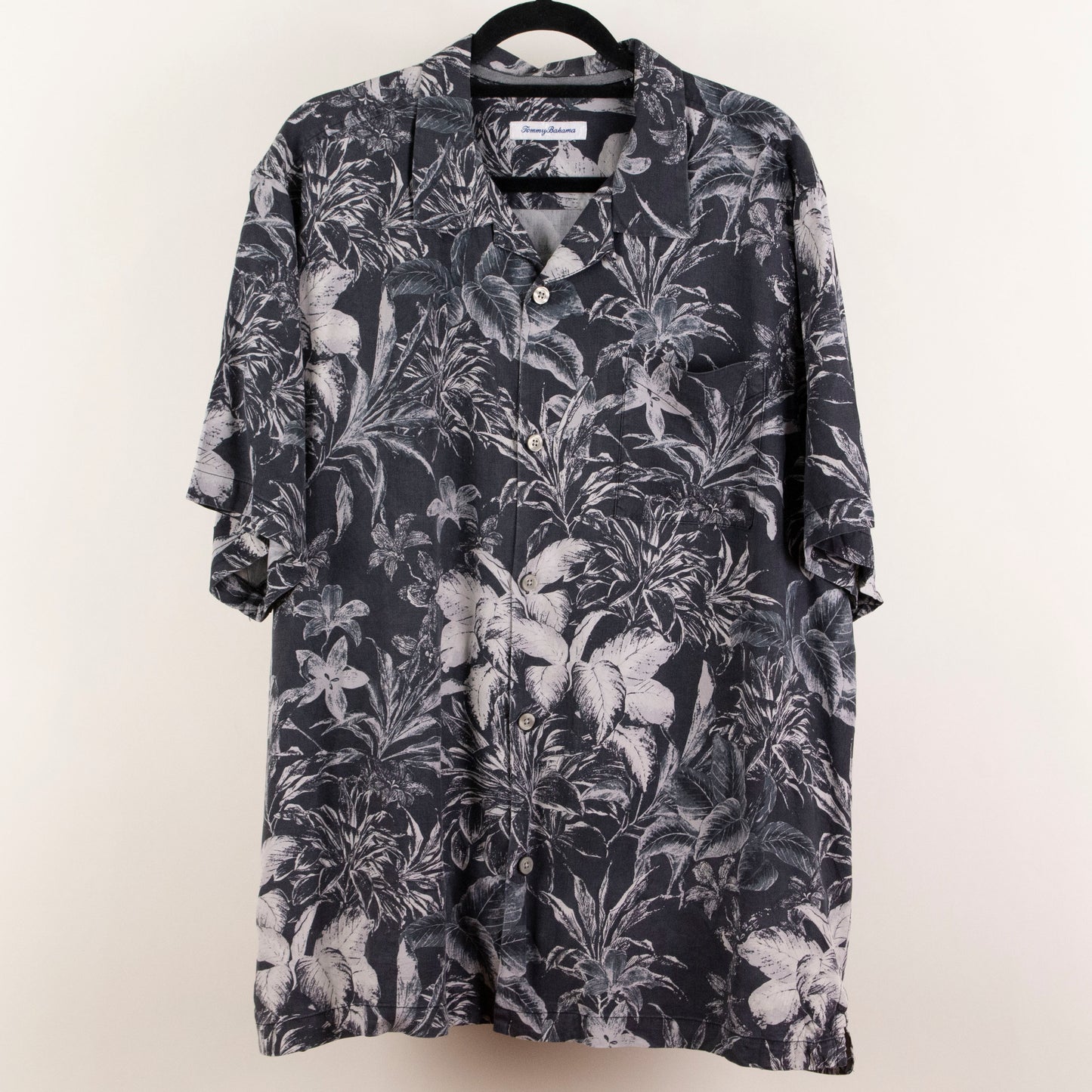 Camisa hawaiana negro (XL) Tommy Bahama