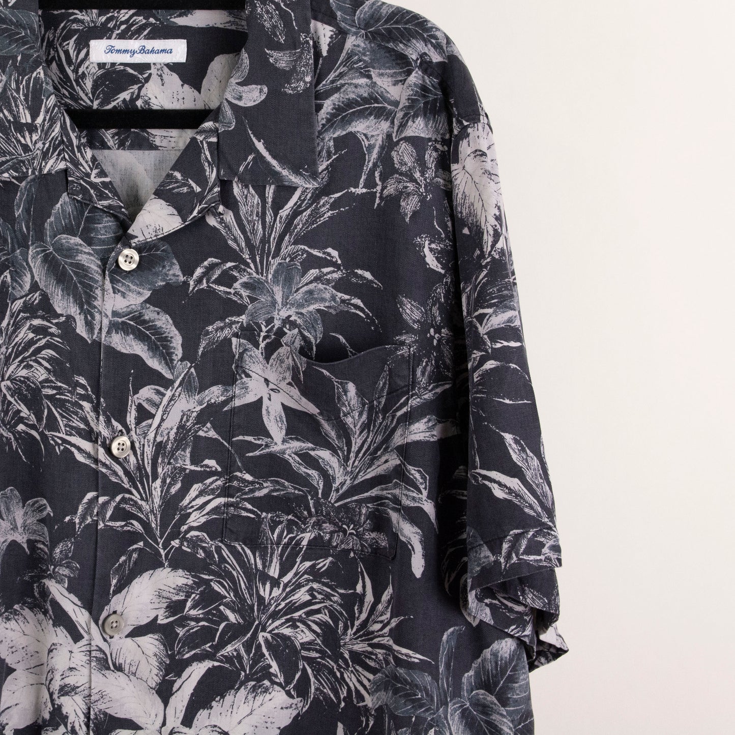 Camisa hawaiana negro (XL) Tommy Bahama