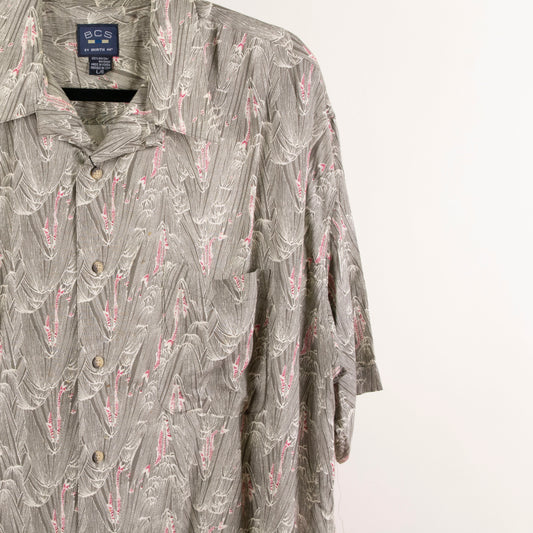 Camisa estampada verde (L) BCS