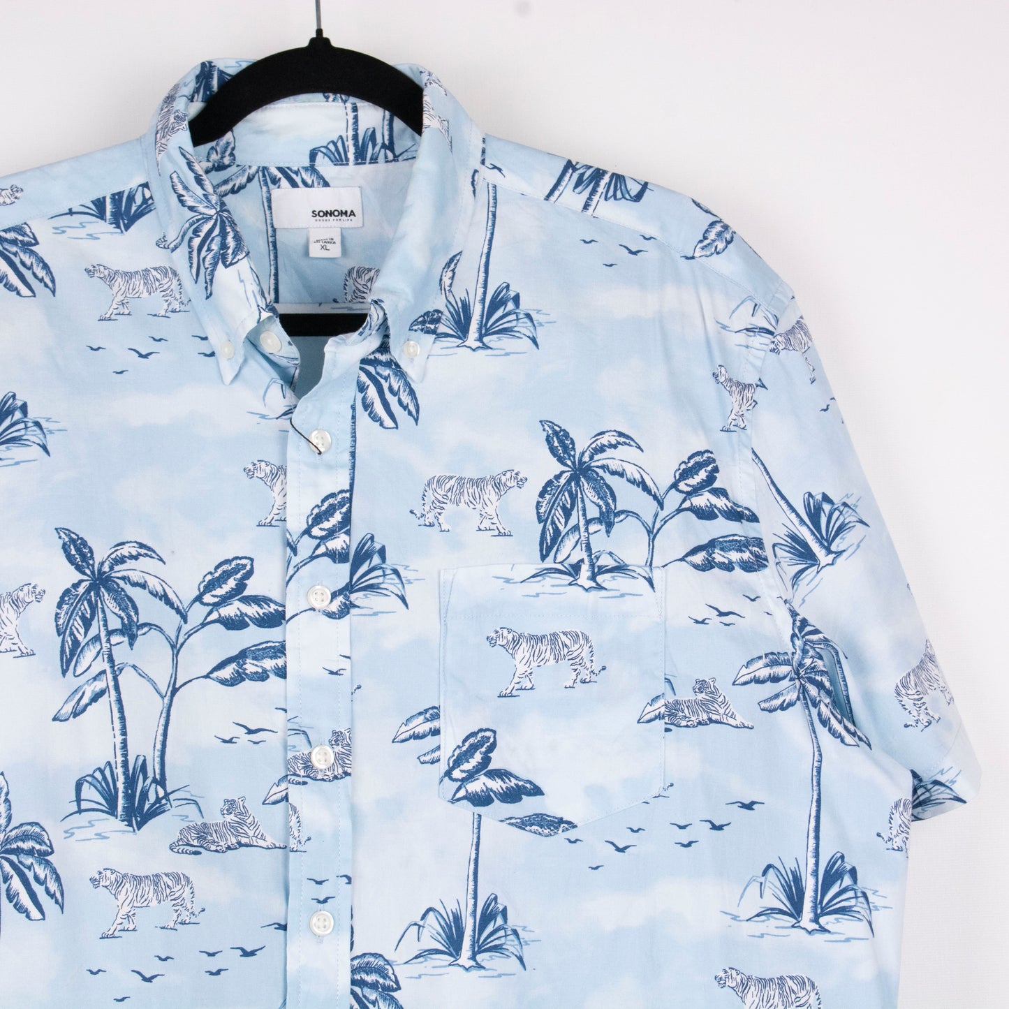 Camisa hawaiana azul (XL) Sonoma