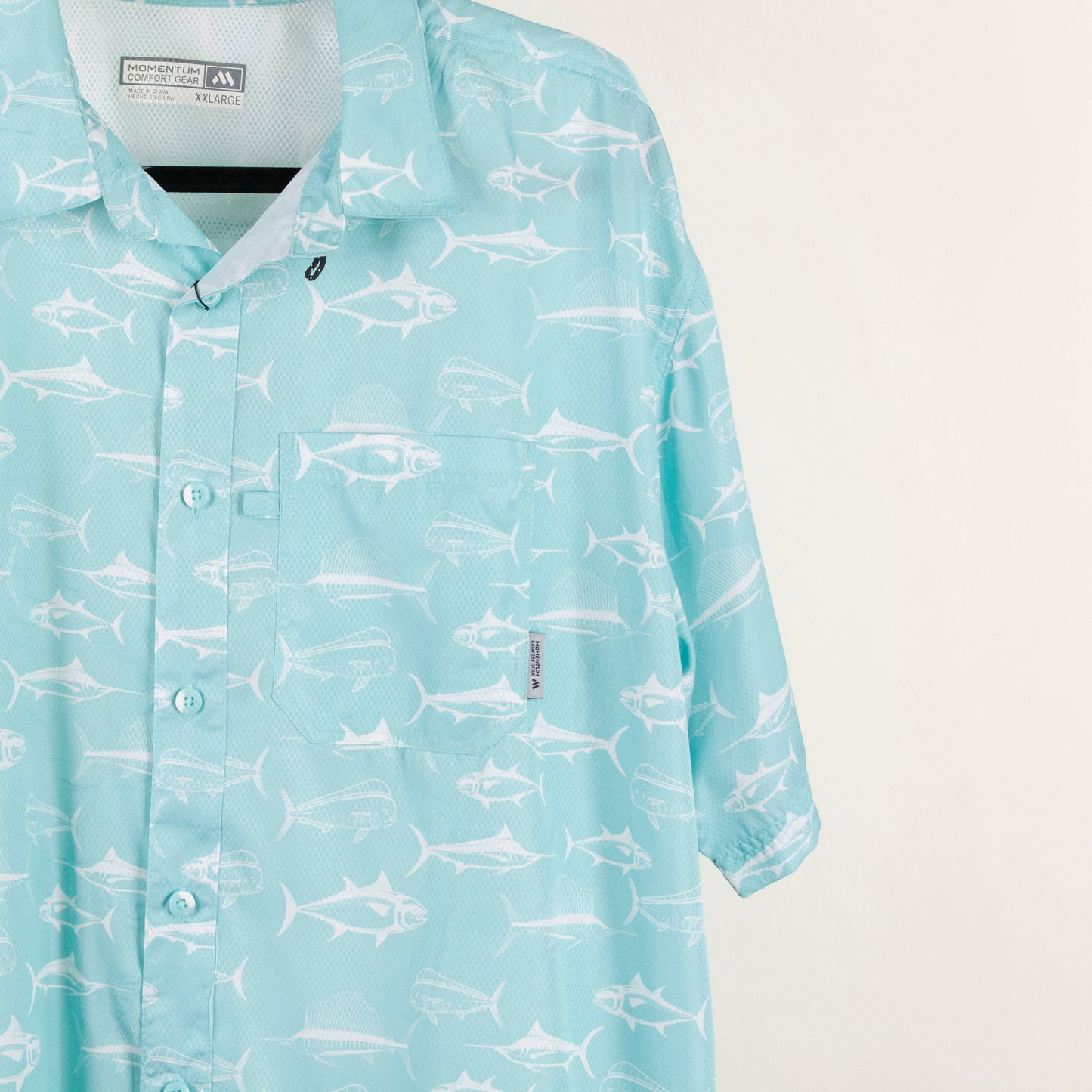 Camisa estampada azul (2XÑ) Momentum Comfort Gear