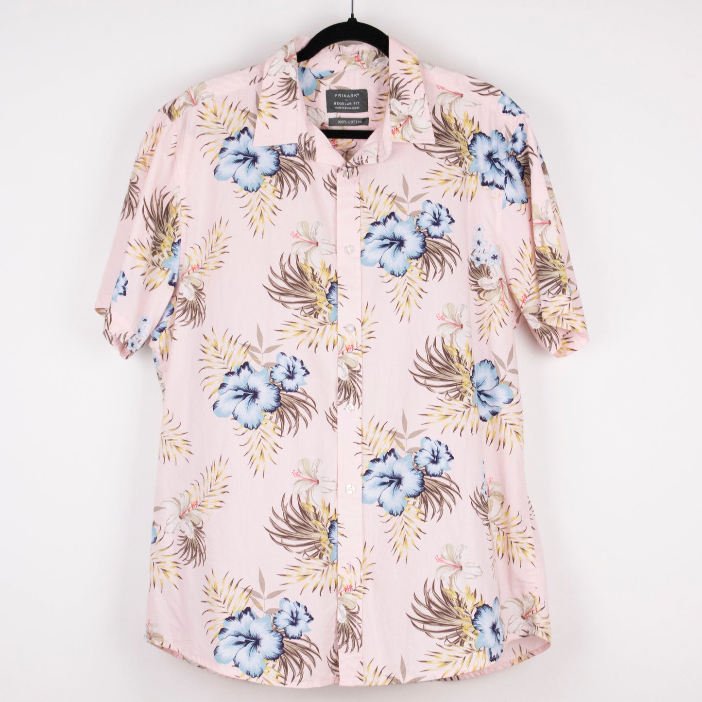 Camisa hawaiana rosa (XL) Primark
