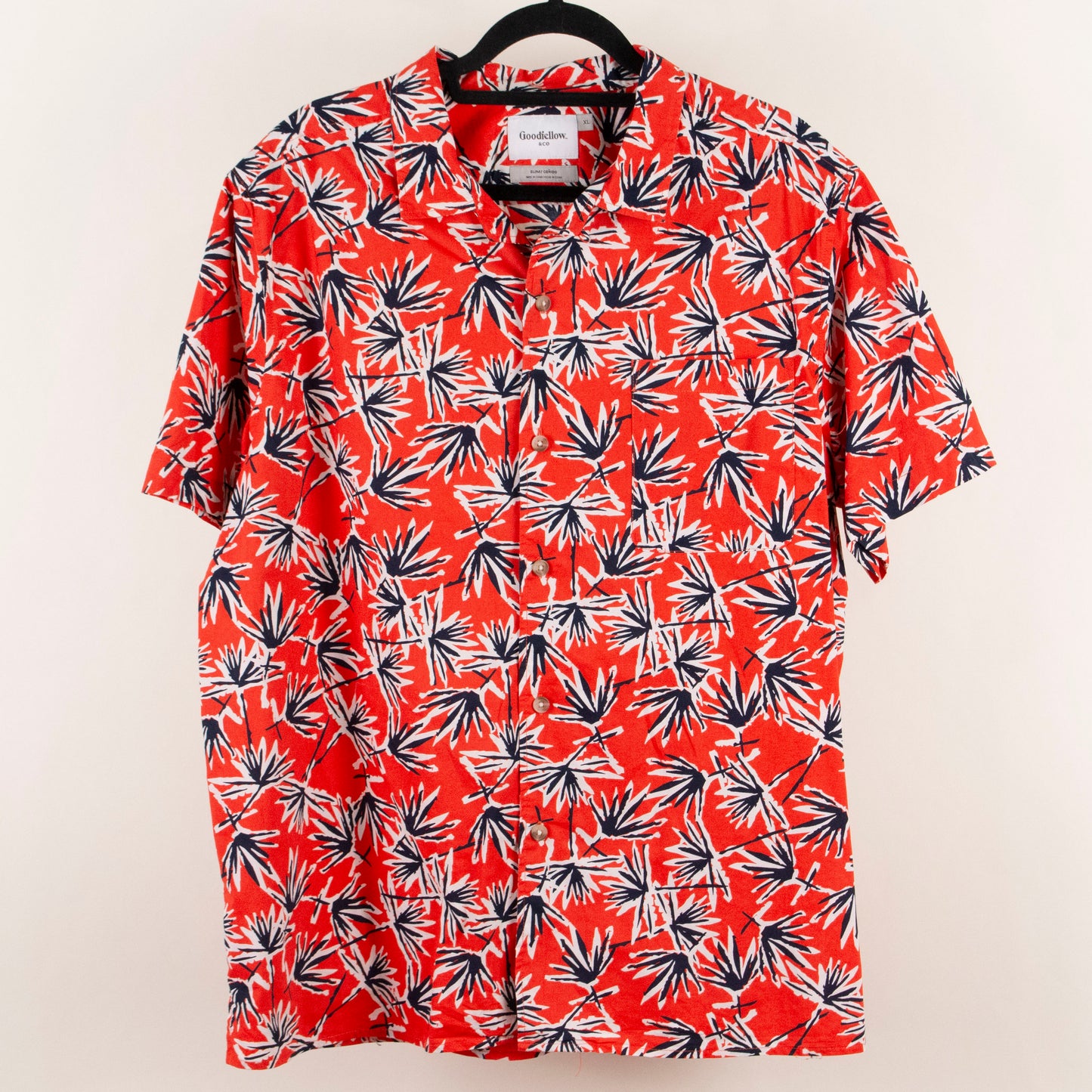 Camisa estampada rojo (XL) Goodfellow