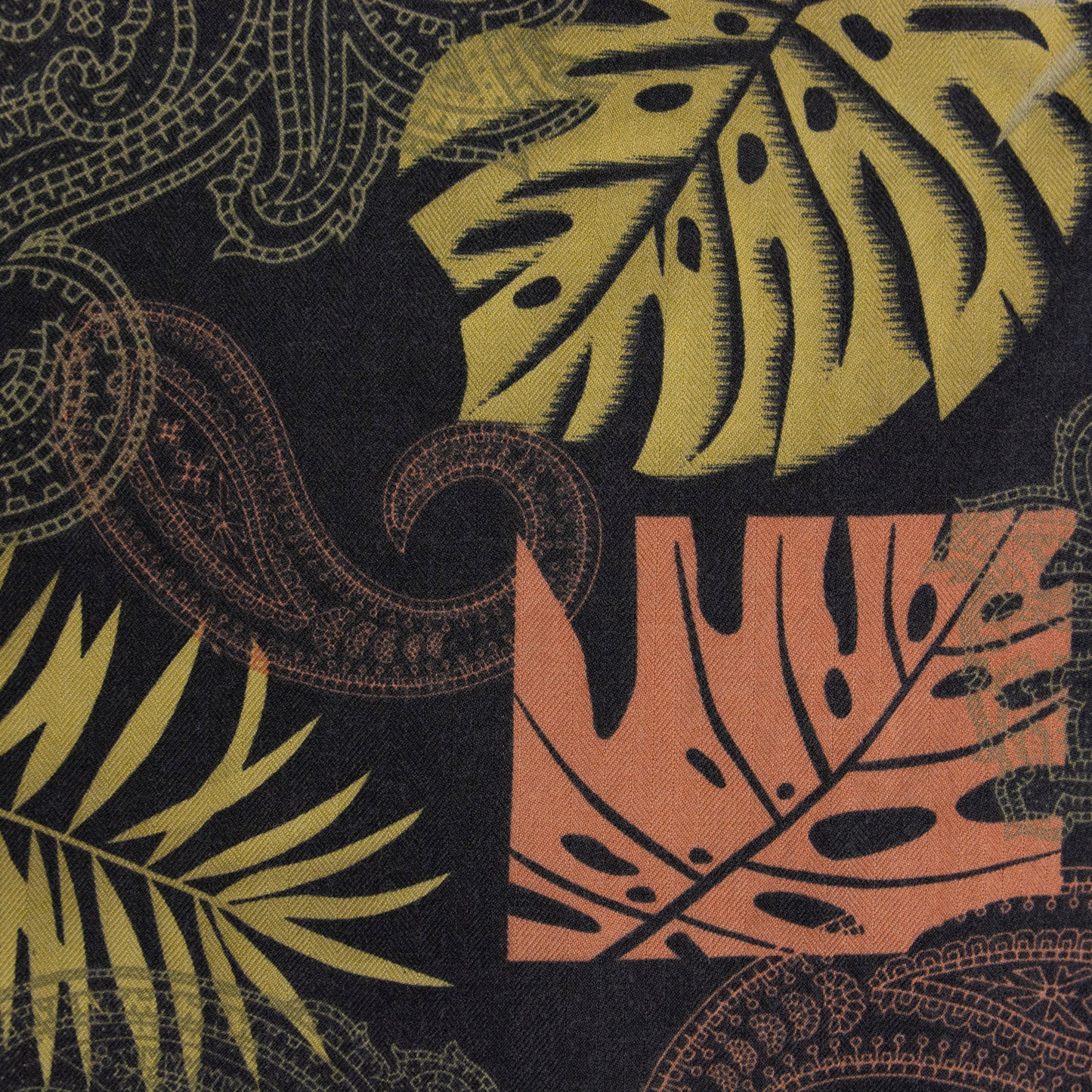 Camisa hawaiana negro (XL) Caribbean