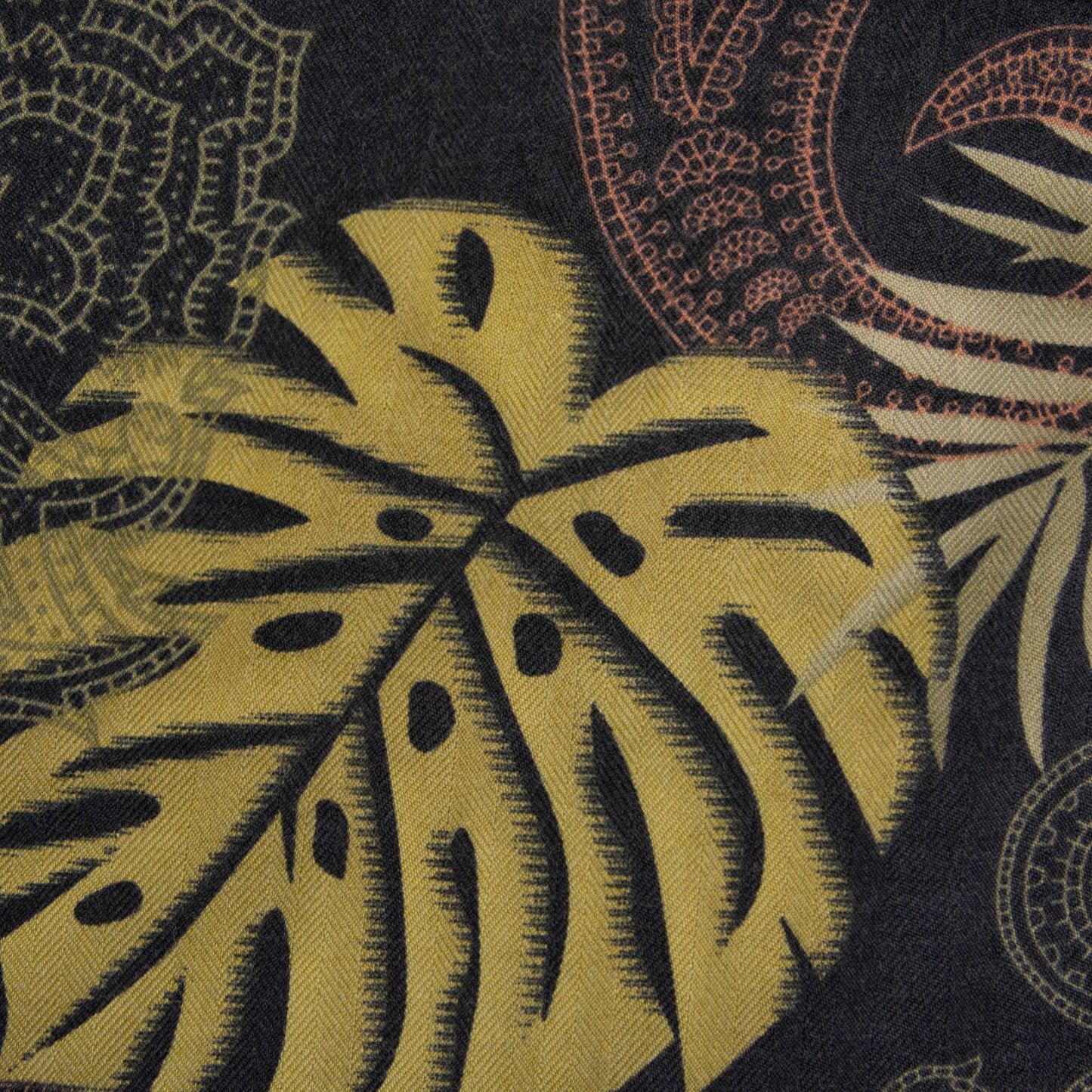 Camisa hawaiana negro (XL) Caribbean