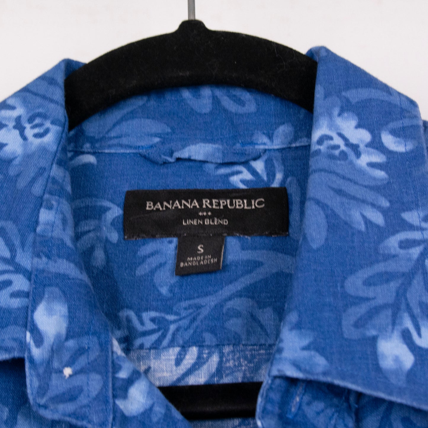 Camisa hawaiana azul (S) Banana