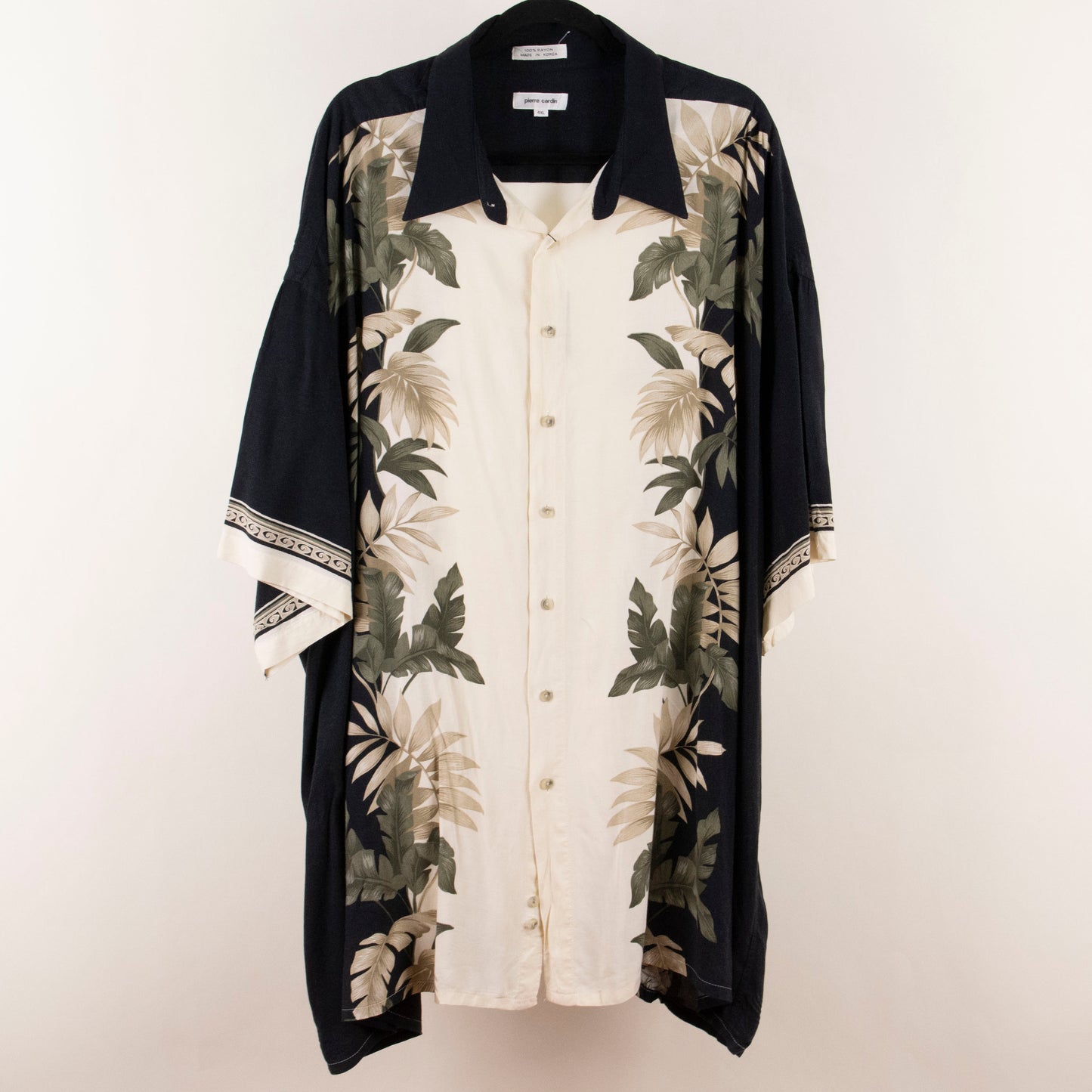 Camisa hawaiana beige (4XL) Pierre Cardin