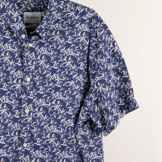 Camisa estampada azul (XL) Goodfellow