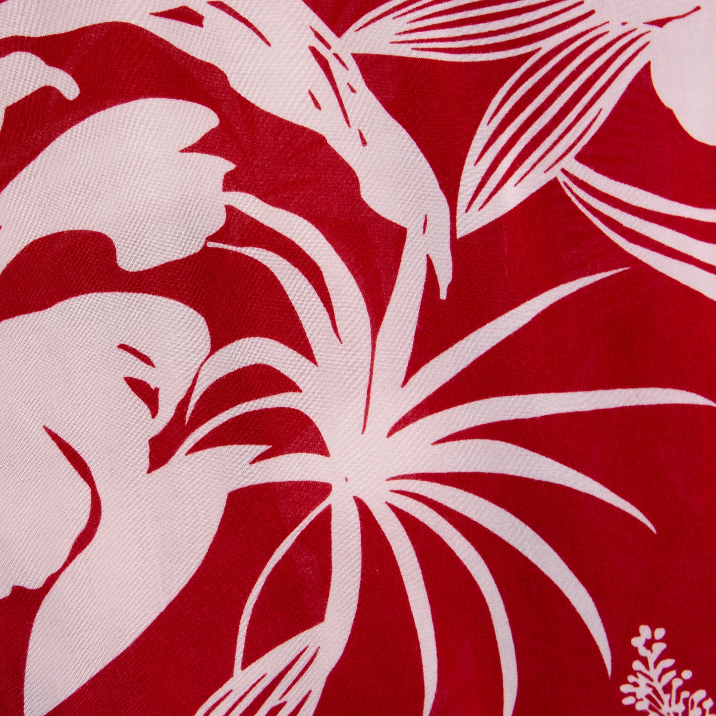 Camisa hawaiana rojo (2XL) Hibiscus Collection Hawaii