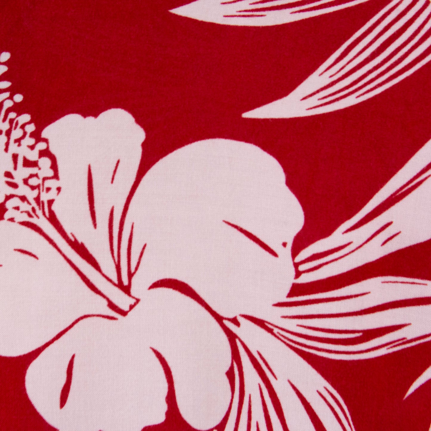 Camisa hawaiana rojo (2XL) Hibiscus Collection Hawaii